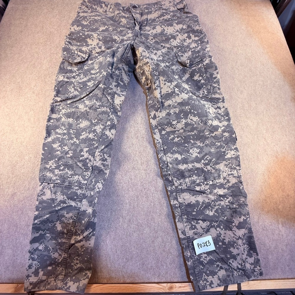 US Military ACU Digital Camo Cargo Pants Large Long UCP Tactical Trousers P0283
